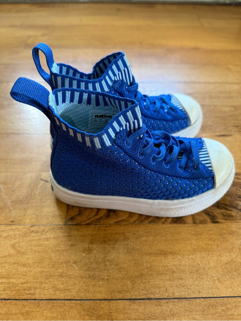 Native Toddler Knit High-Top Sneakers | Size C8